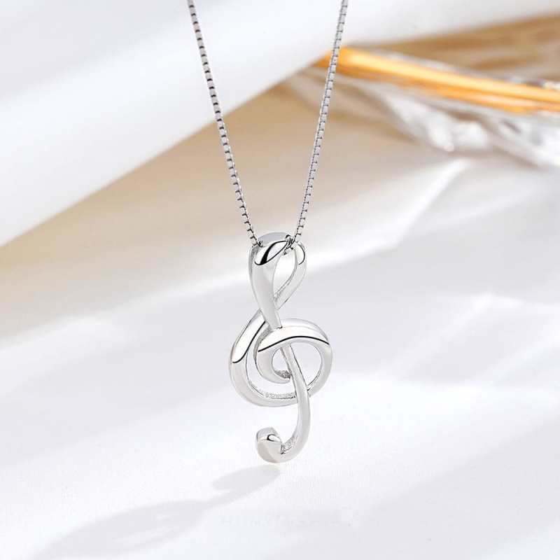 Naszyjnik ze srebra - Klucz wiolinowy