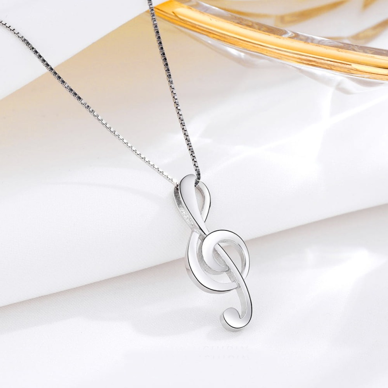 Naszyjnik ze srebra - Klucz wiolinowy