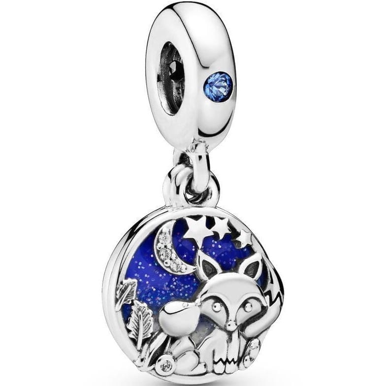 Zawieszka charms ze srebra - Lis i zając