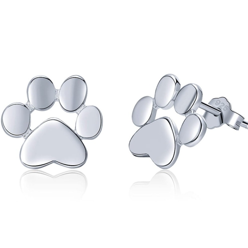 Kolczyki ze srebra - Łapki srebrne