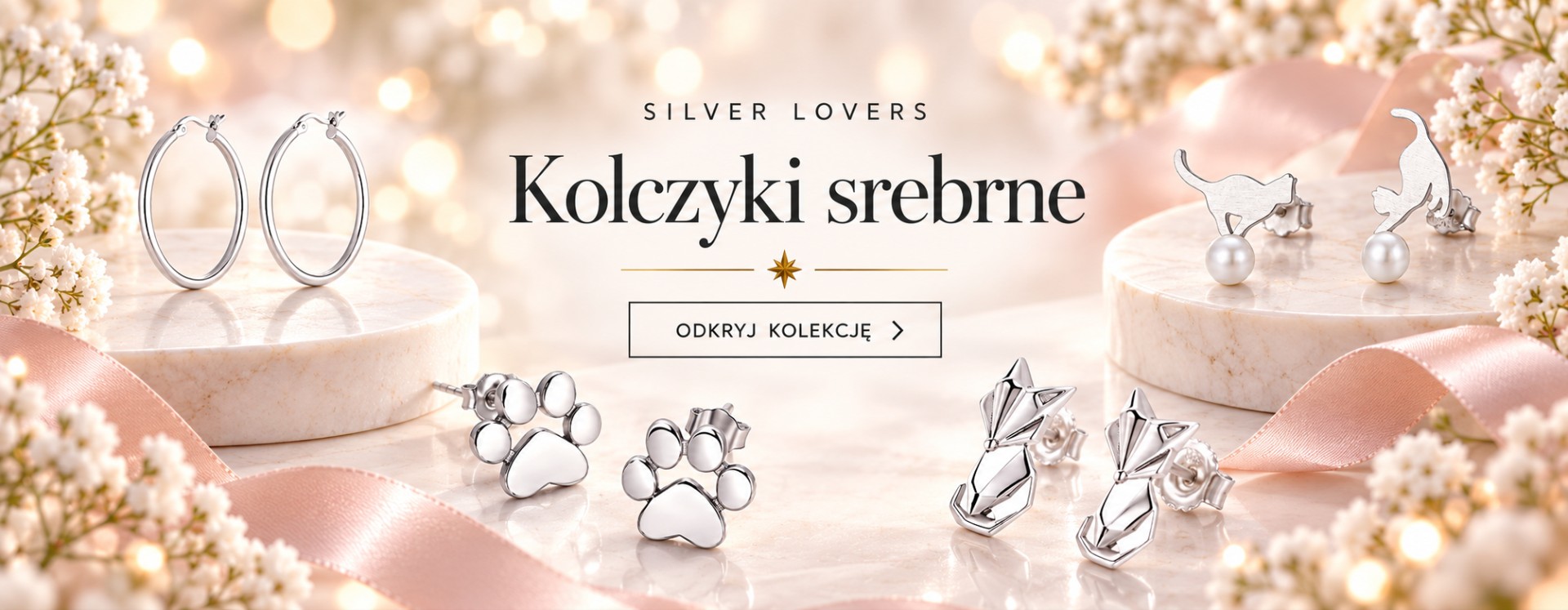 Kolczyki srebrne